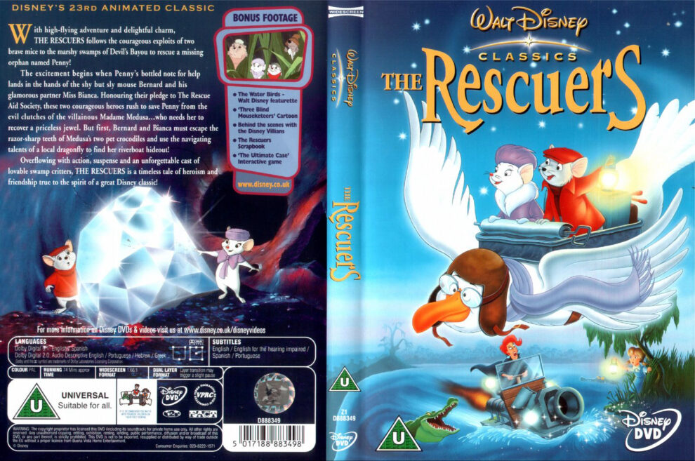 The Rescuers (1977) BluRay Dual Audio [Hindi DD2.0-English DD2.0] (1080p Full HD)